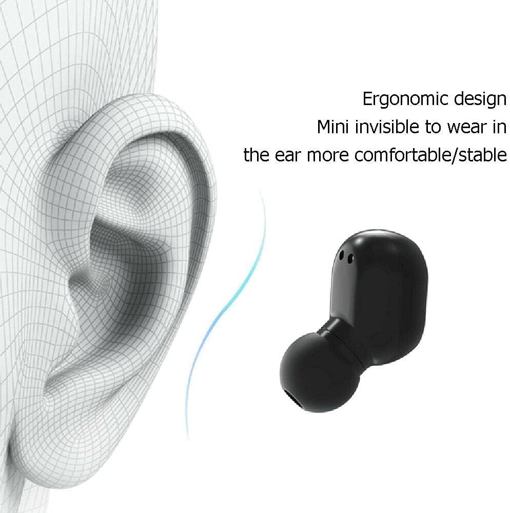 Wireless Headphones, True Wireless Earbuds with Led Display Charging Case, HD HiFi Stereo, Smart Control, Built-in Mic, IPX7 Waterproof Bluetooth Earphones for Andriod/iOS