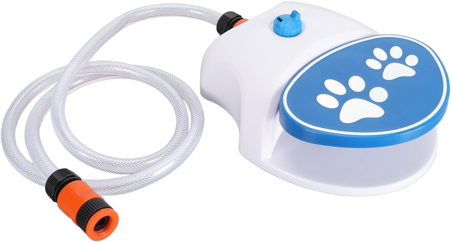 ZJchao Outdoor Dog Water Fountain Activated Sprinkler for Hydration Training for Large Small Dogs with Hose for Backyard Patio