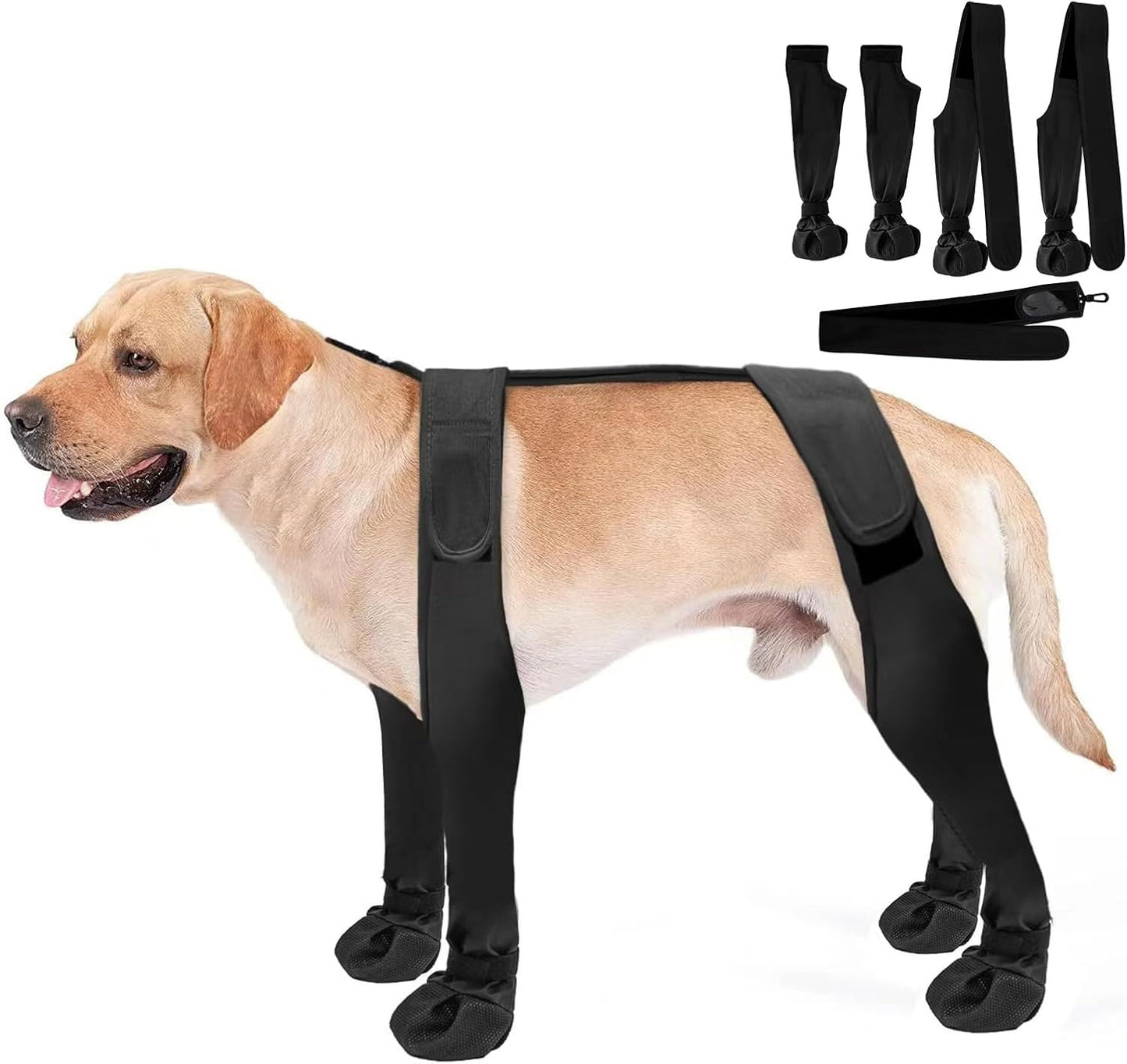 Dog Boot Leggings, Soft Waterproof Puppy Boots, Pet Clothing, Adjustable Booties for Dogs Paws, Dog Outdoor Winter Shoes for Small Medium Dogs