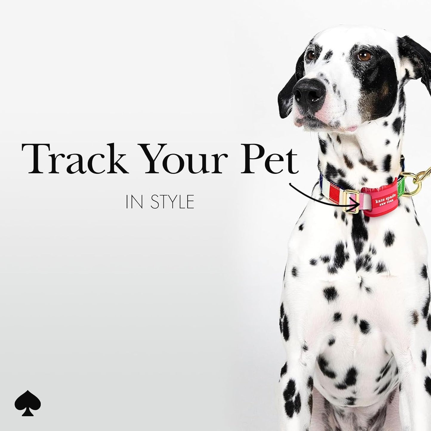 kate spade new york Airtag Dog Collar Holder - Waterproof Silicone Airtag Holder Dog Tag - Seaside Stripe