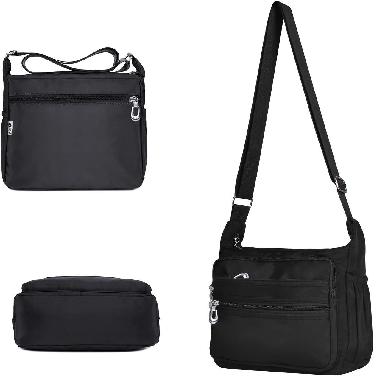 NOTAG Crossbody Bag for Women Waterproof Shoulder Bag Messenger Bag Casual Nylon Purse Handbag