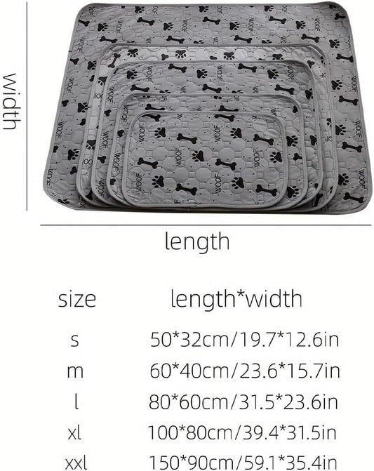 Forher Washable Pee Pads for Dogs 1 PC Reusable Puppy Pads Pet Training Pads, Waterproof Dog Pee Pads for Crate, Whelping Pad, Non-Slip Protects Against Urine Leakage (S（19.7*12.6in）)