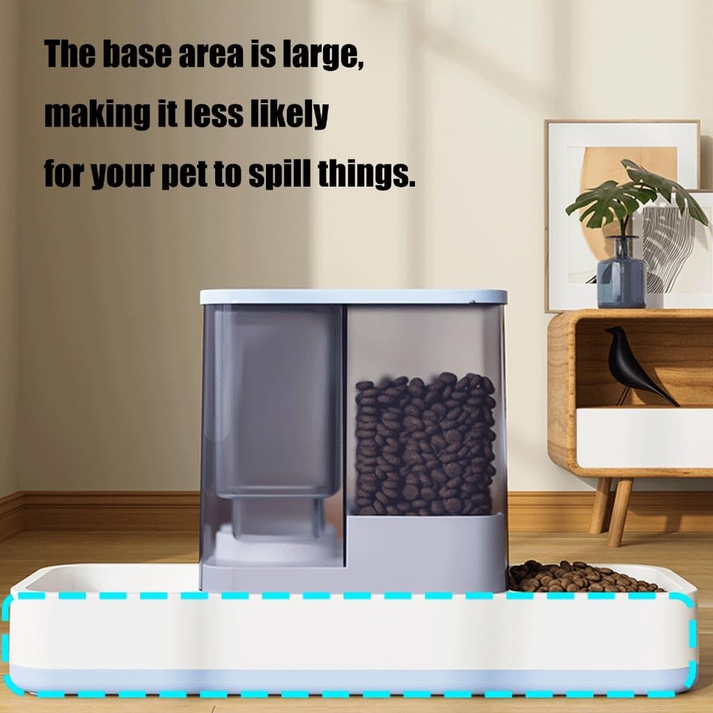 Elevated Dog Feeder with Removable Stainless Steel Bowl Anti Slip Feet Anti Spill Dog Cats Bowls