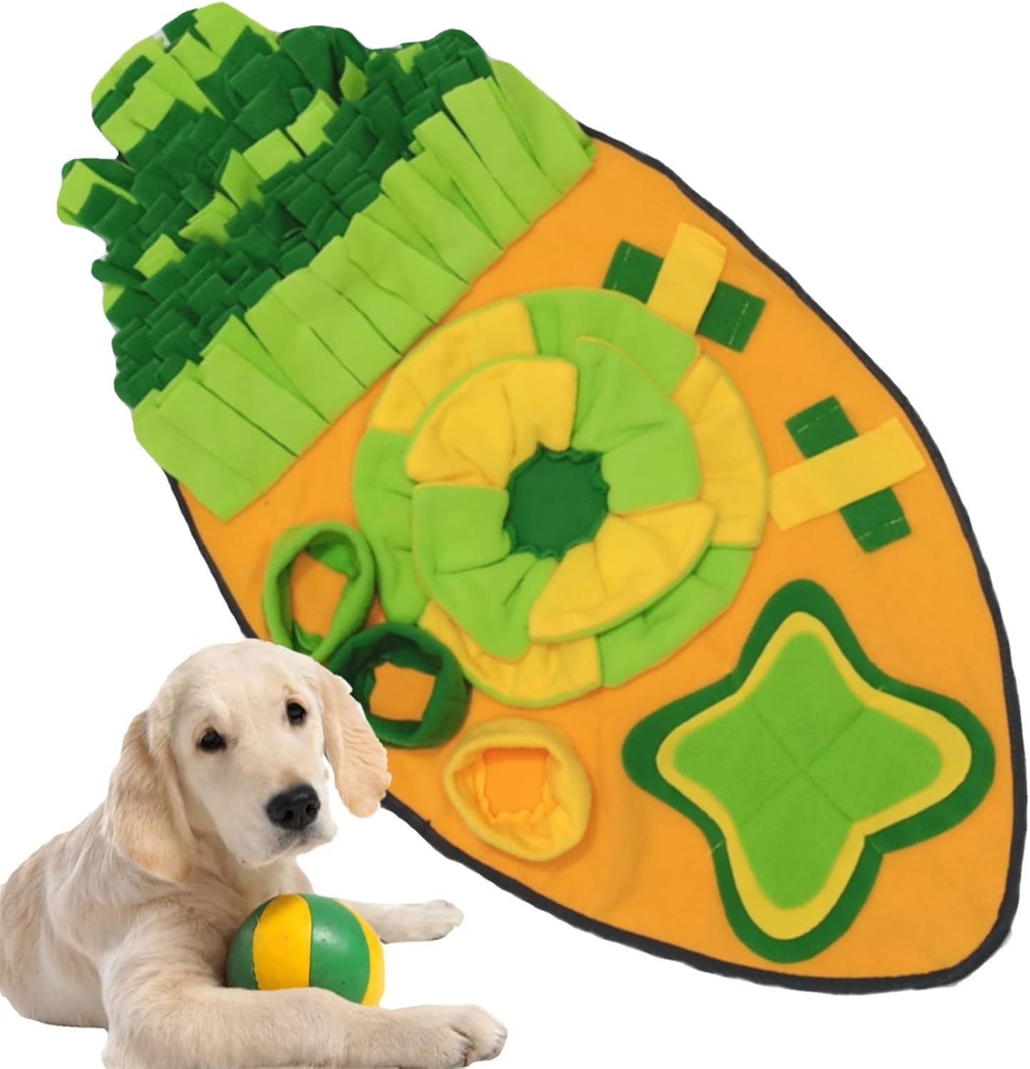 Dog Puzzle Toy Nose Smell Training Sniffing Pad Slow Feeding Bowl Food Dispenser Carpet Washable for Large Dogs for Large Feeding for Small