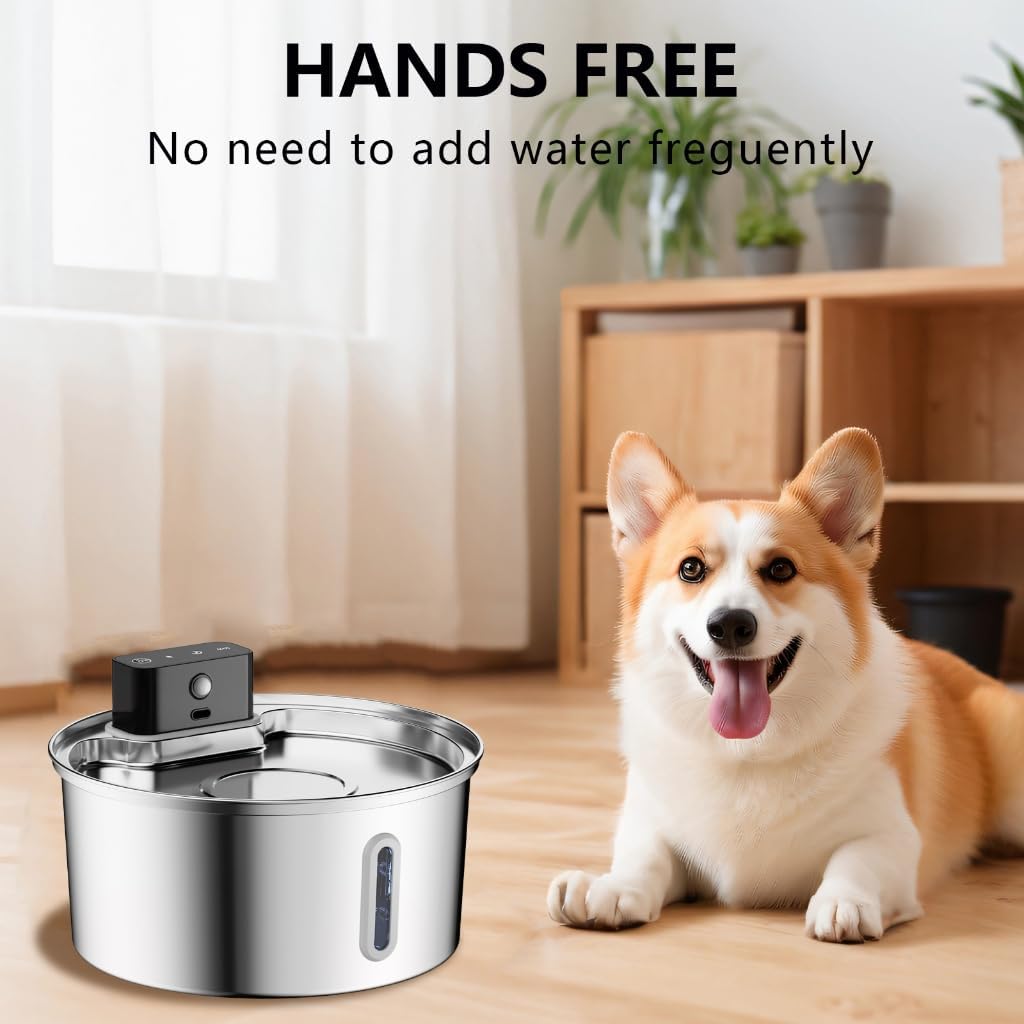 Battery Operated Pet Water Fountains Large Capacity Cats Water Dispenser for Dog,Cats, Multiple Pet