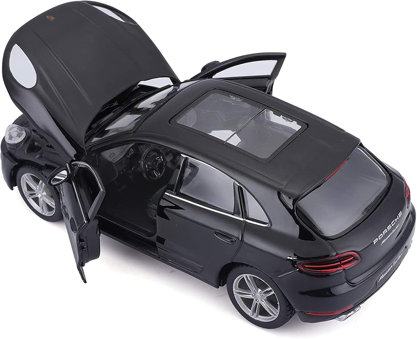 Bburago 1:24 ScalePorsche Macan Diecast Vehicle, Metallic Black