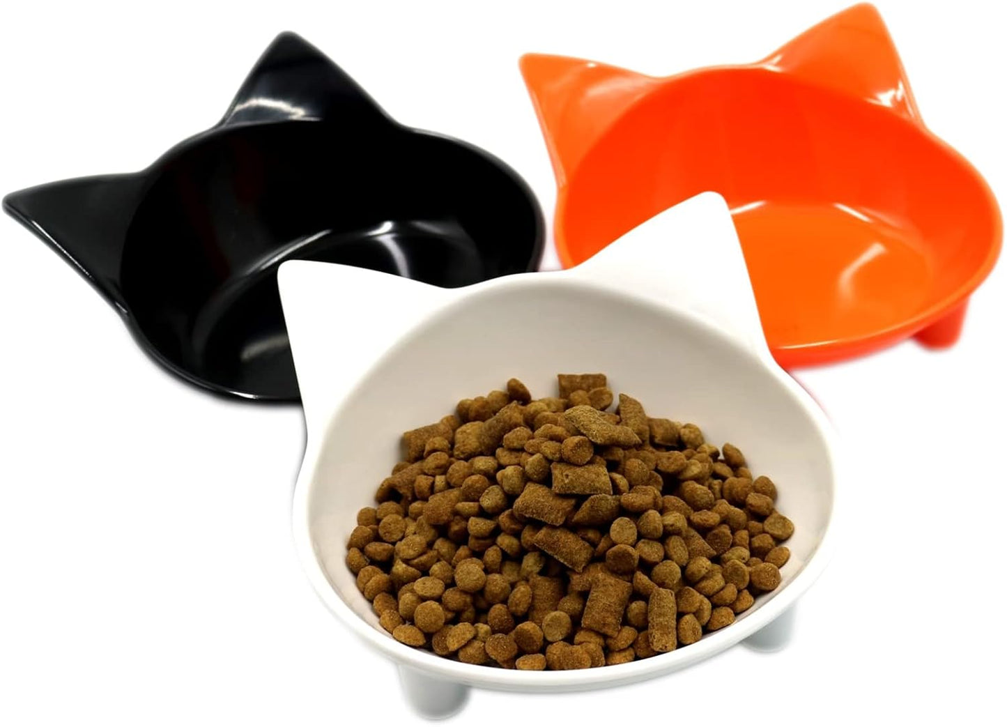 Cat Bowls, Anti-Slip Multi-Purpose Cat Food Bowl Pet Water Bowl Cat Feeding Bowl for Cats and Small Dogs (Pink)
