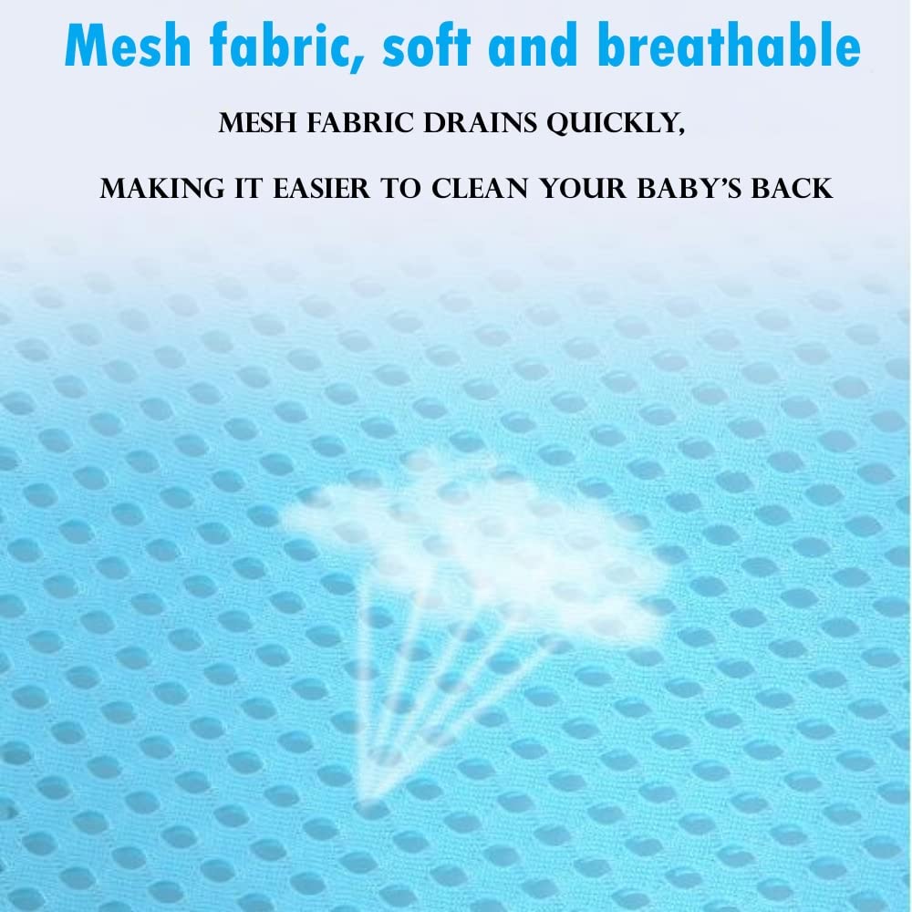 Baby Bath Support Mesh Pad Newborn Bath Tub Seat Net Non-Slip Baby Tub Mat Floating Bathtub Seat Cushion Adjustable Pillow for Bathing Cushion Pad Mat for 0-3 Years Old (No Bathtub)