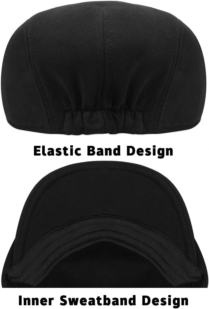 WETOO Men's Flat Cap Gatsby Newsboy Lvy Irish Hats Driving Cabbie Hunting Cap