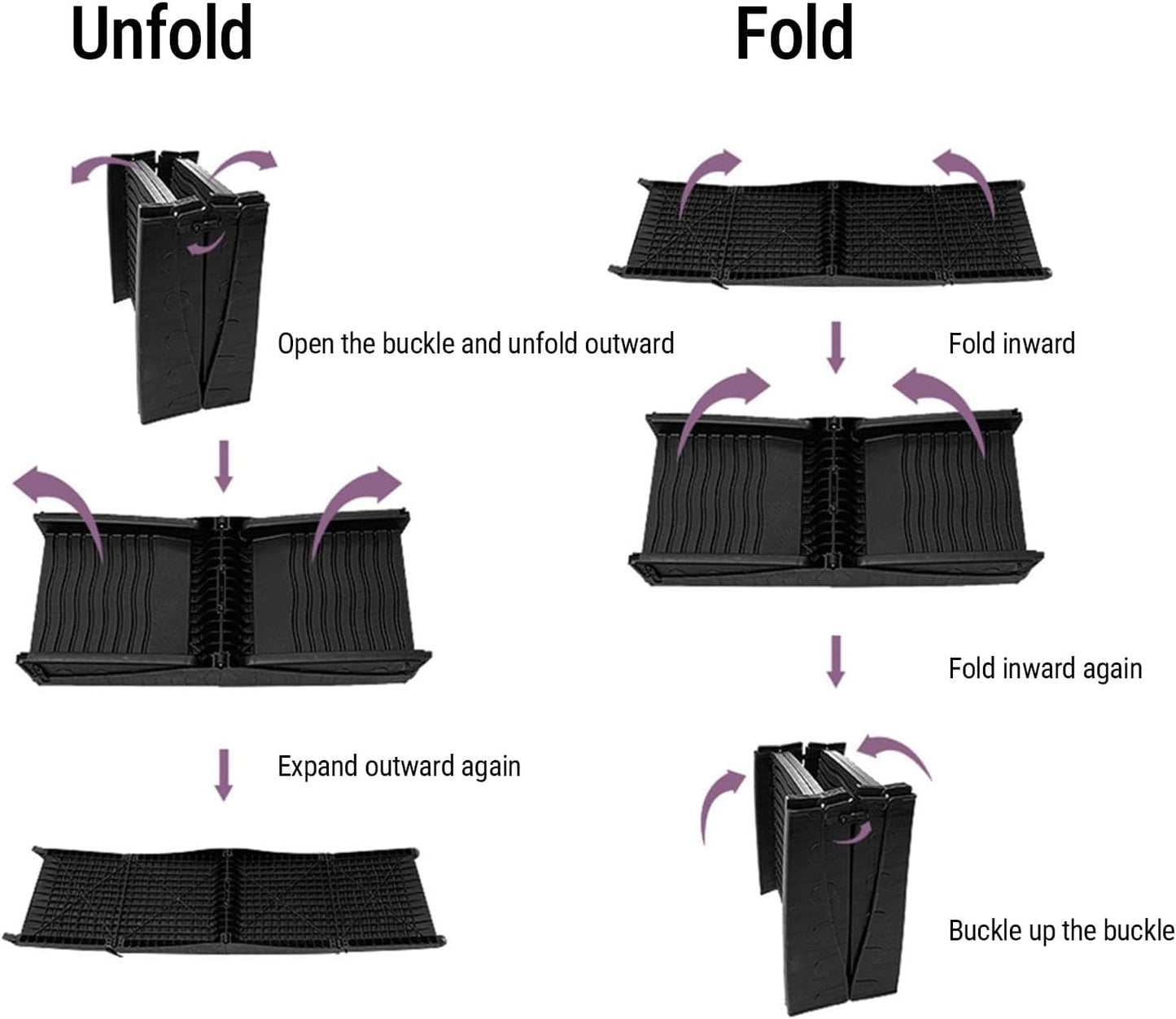 Luqeeg Foldable Dogs Ramp for Car, Anti Slip Outdoor Portable Pet Ramp Dogs Steps with Stable Design for Travel Car SUV Sedans Truck Pet Stairs, 59.44in x 15.35in