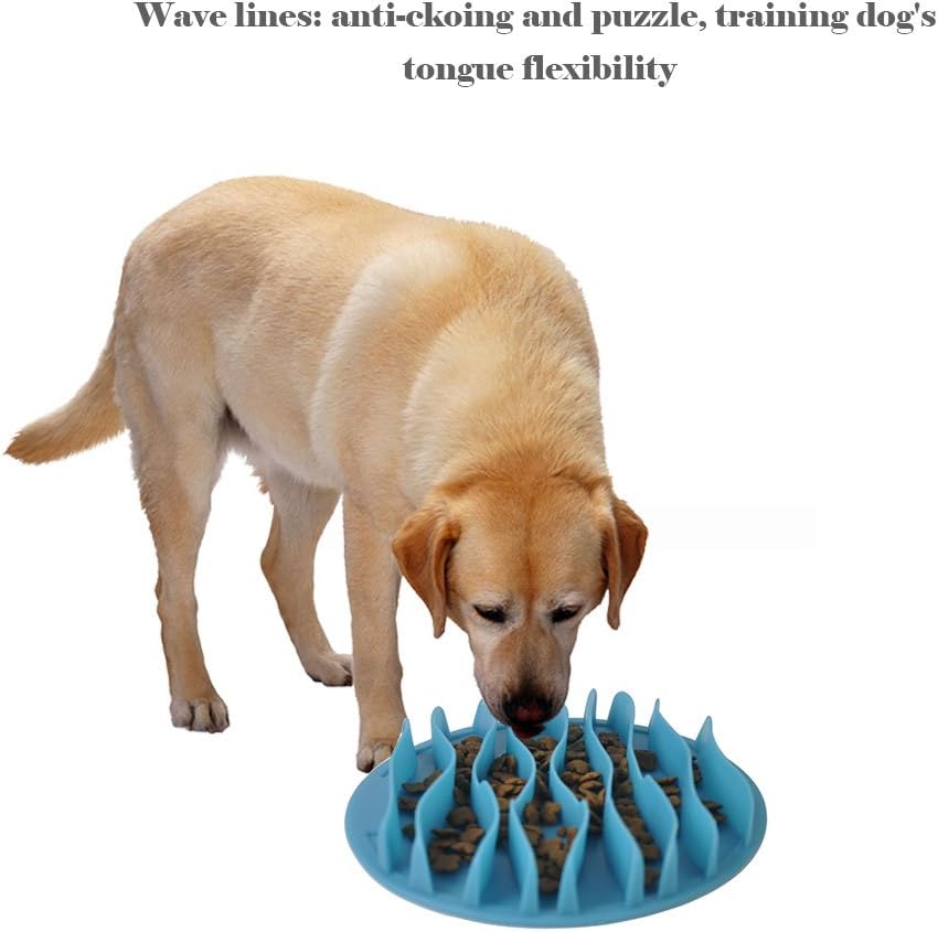 Cat Fun Slow Feeder Bowl Interactive Stop Bloat Pet Dogs Bowl Prevent Choking Healthy Non-Toxic (S:7.5 Inch)