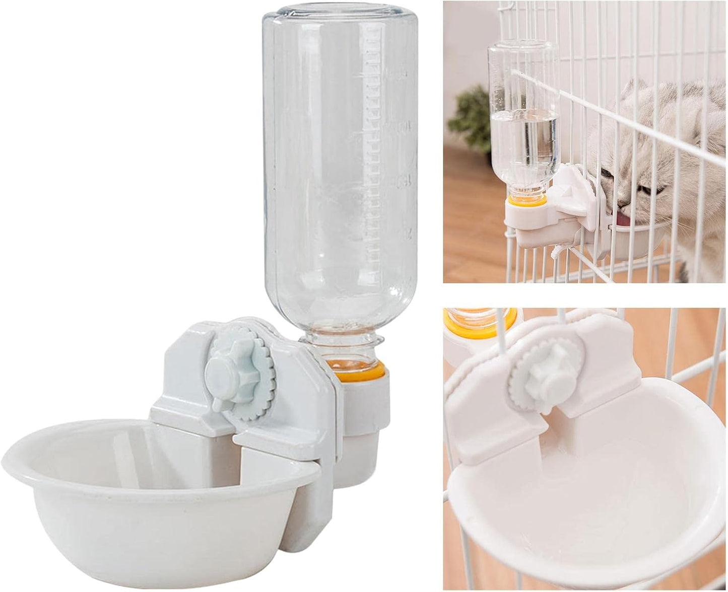 Bottle Hanging Pet Puppy Water Bottle Cat Water Drinking Fountains for Cage Dispenser (750ml)