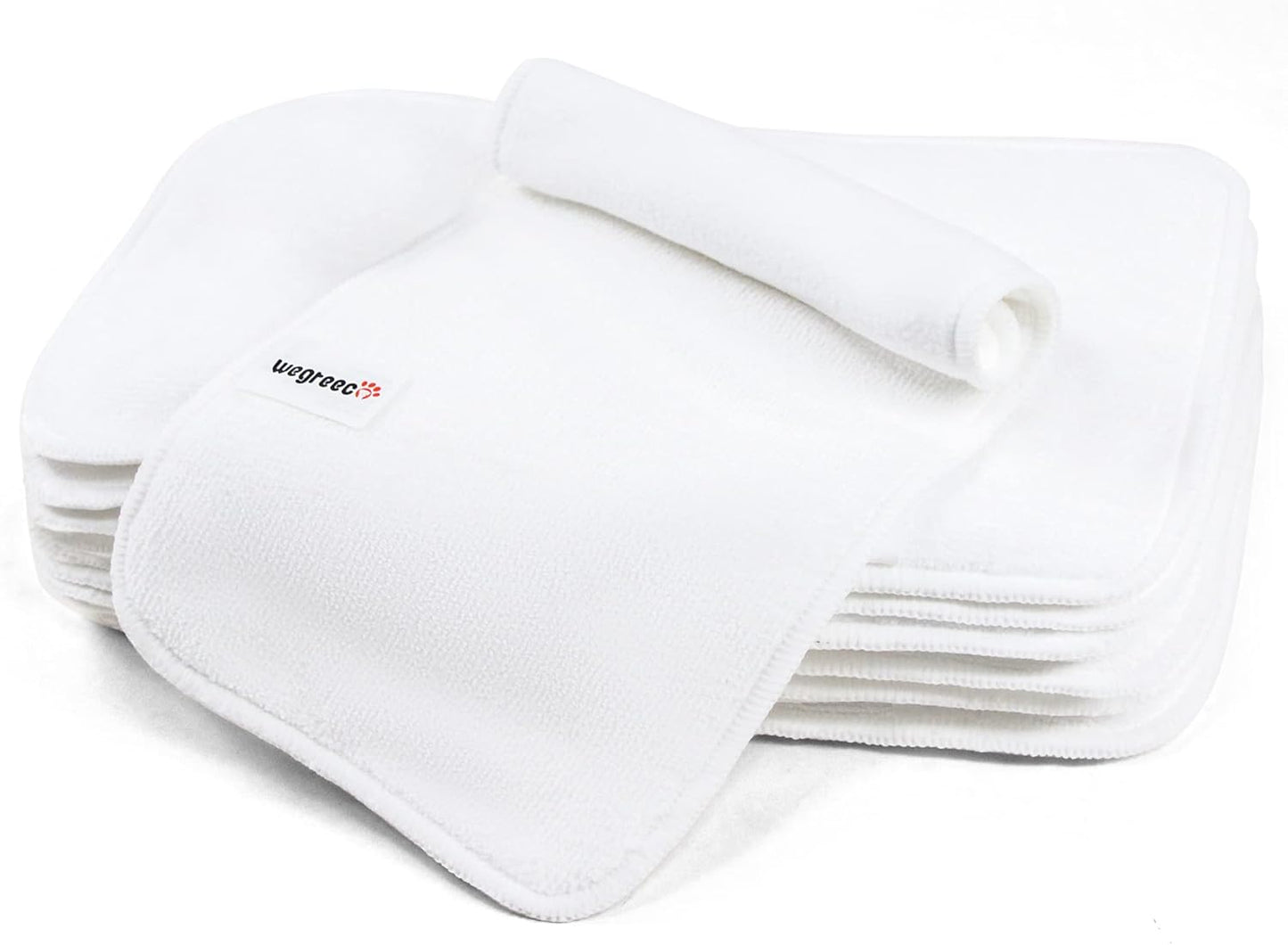 Wegreeco Dog Diaper Pads - Bundle of 10 - (Male Small,3.5"x8.7")