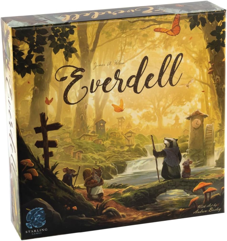 Everdell Board Game – Strategic Worker Placement & Tableau Building Game for Adults & Teens, 1–4 Players, Age 14+, Award-Winning Tabletop Fantasy Game