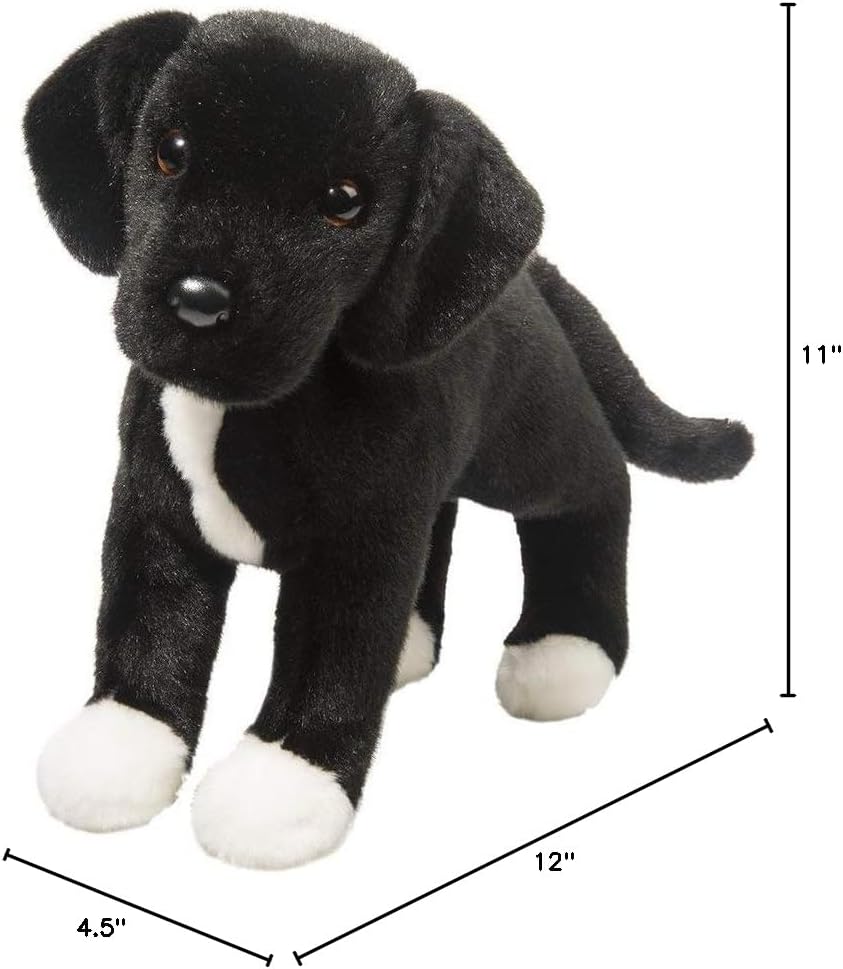 Douglas Twister Black Lab/Pit Bull Mix Plush Stuffed Animal | 16-inch Long
