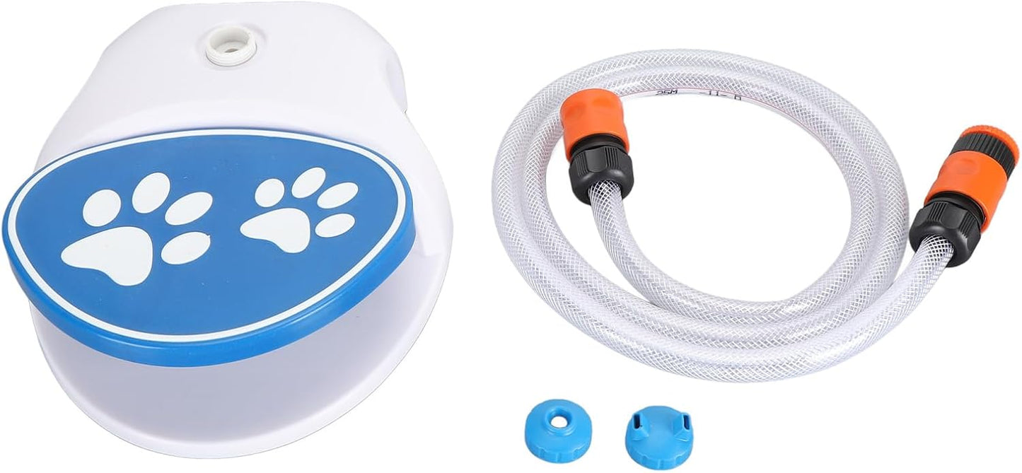 Dog Activated Outdoor Water Sprinkler, Pet Drinking Fountain Feeder with Hose