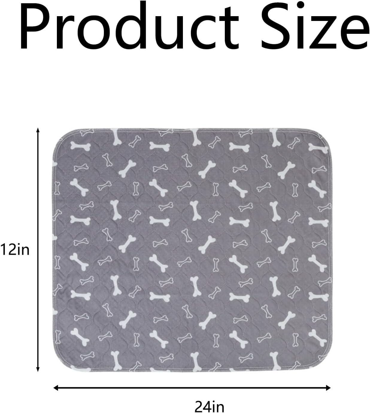 Puppy Pads with Pheromones, Pee Pads for Dogs, Washable Pee Pads for Puppy Training, Dog Pee Pads for Indoor Use, Grey Base Pet Training Mat (S: 15.7" × 23.6")