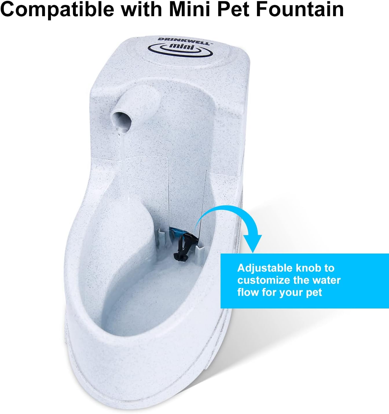 SP-400LV Cat and Dog Water Fountain Pump with Grommet,USB Replacement Pump for Original Mini Pet Fountain