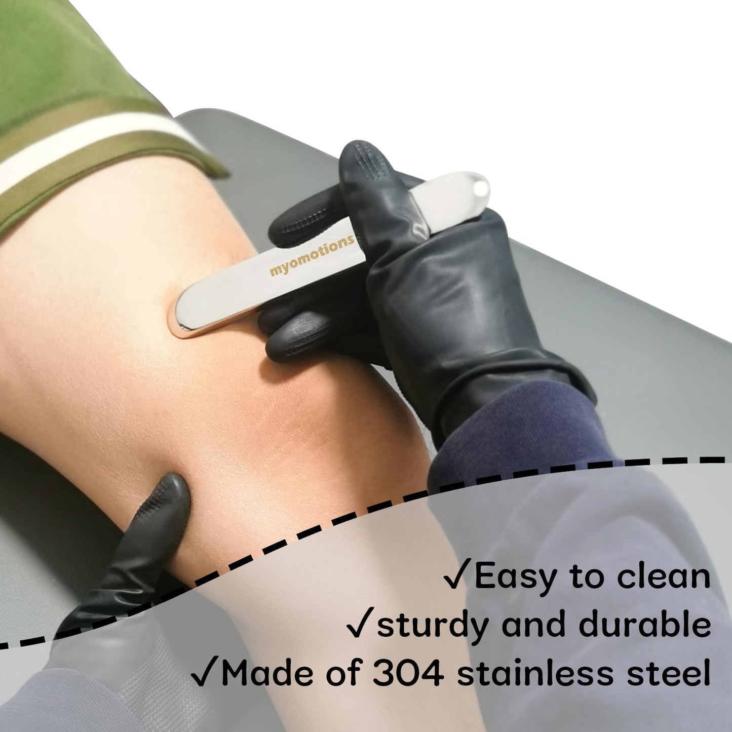 6-Piece Stainless Steel Iastm Set - Muscle Scraper Massage Tool for Deep Tissue by myofascial Release Tool Comes with a Storage Bag