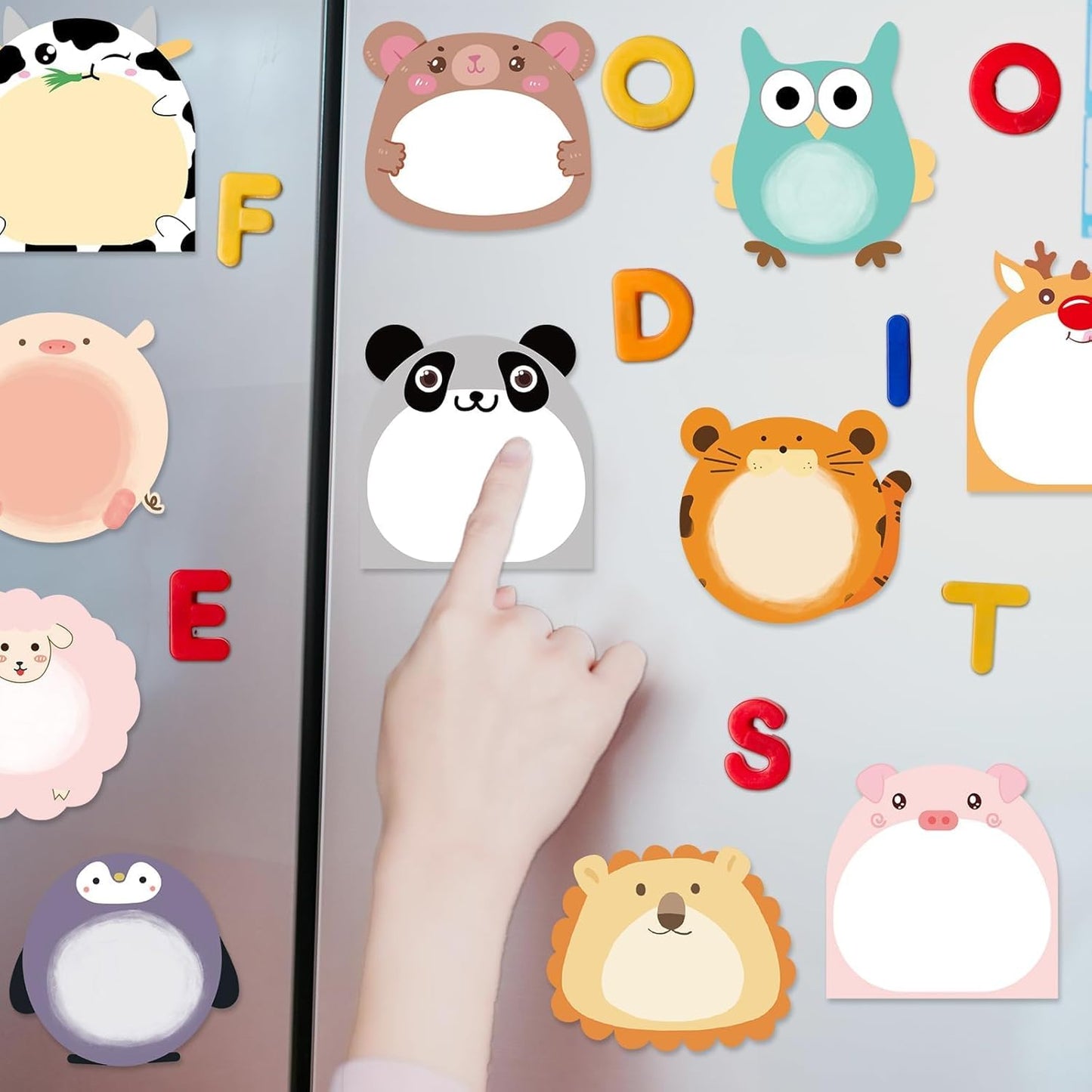 Fancy Land 24 Pads Cute Sticky Notes Animal Sticky Notes for Teachers Classrooms 720 Sheets Memo Pads Page Markers Flags Teacher Appreciation Administrative Professional Day Gift Home Office Supplies