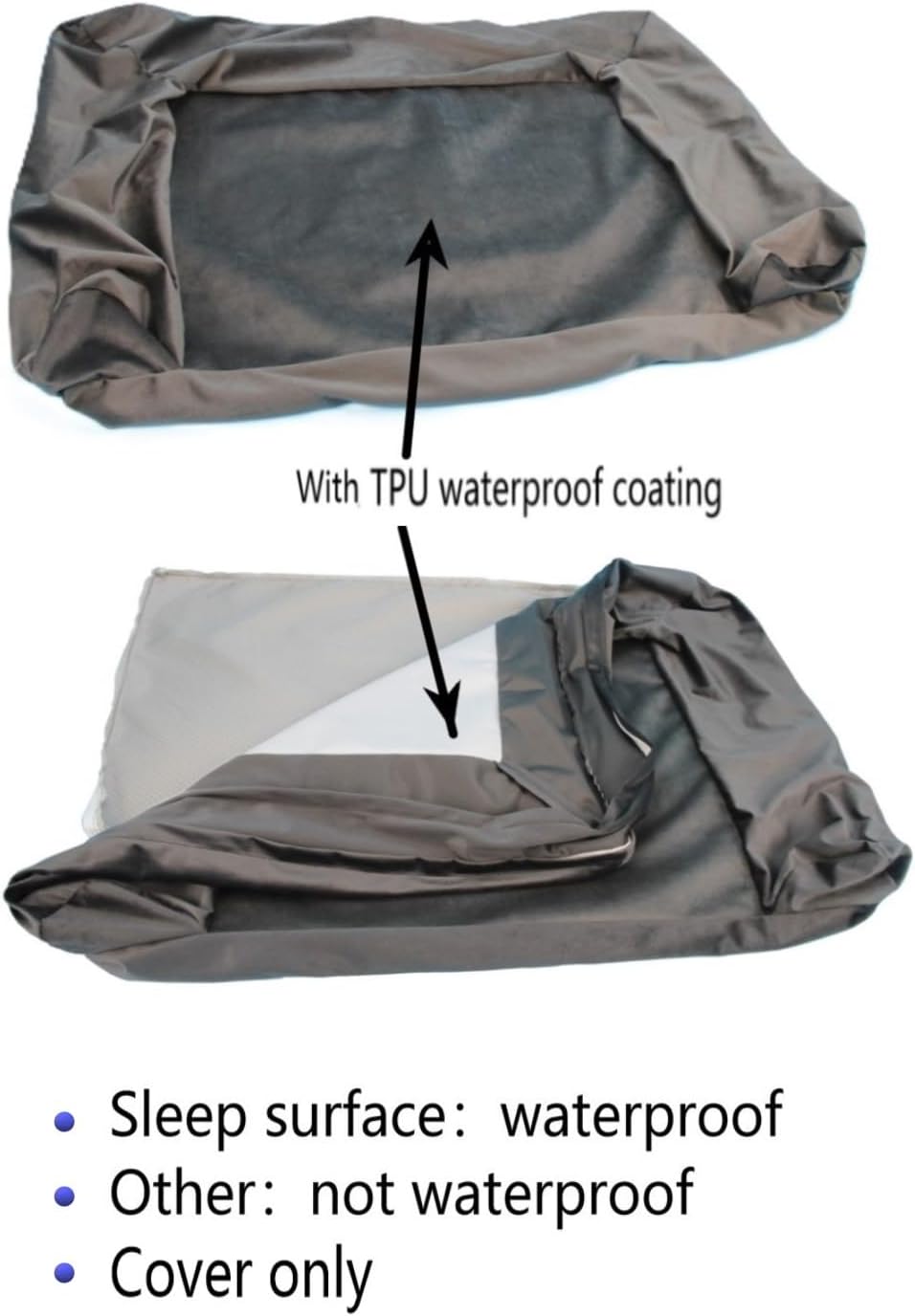 Bolster Dog Bed Removable Cover Washable 28x23