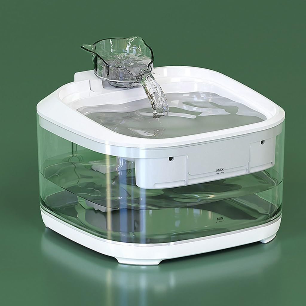 Automatic Pet Water Dispenser 5L Capacity USB Powered Cats Dog Fountain with Quiet and Circulating Hydrations Syste