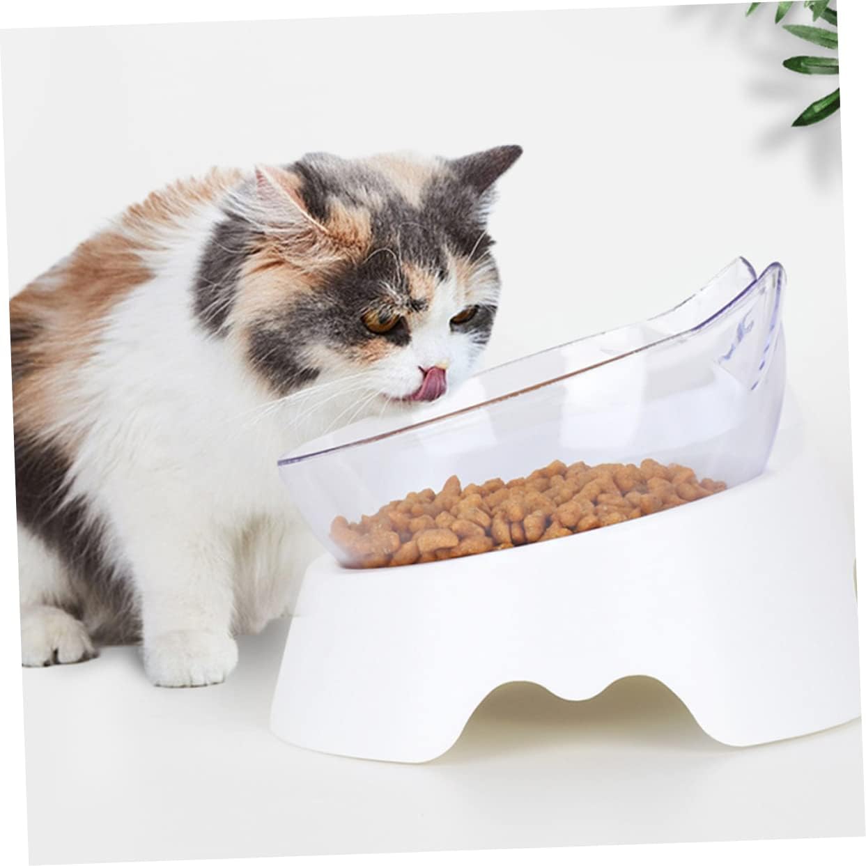 Milisten PET Food and Water Bowl Set 15° Tilted Automatic Water Dispenser for Small to Medium Dogs and Cats