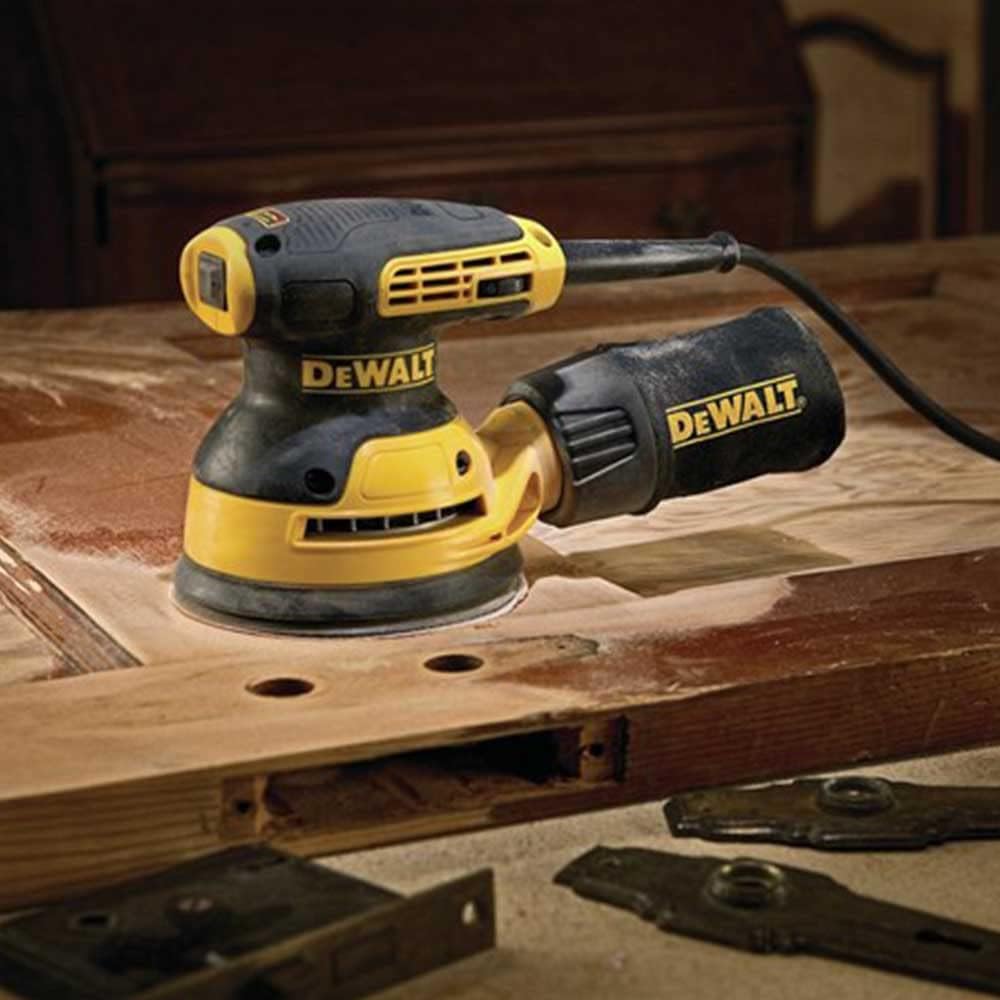 DEWALT Random Orbit Sander, Variable Speed, 5-Inch (DWE6423), Power Source Corded Electric