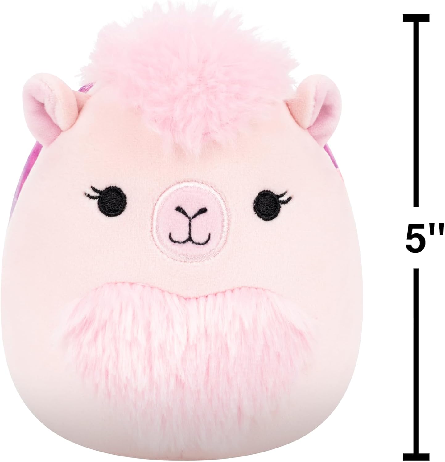 Squishmallows Original 5in Carlee The Light Pink Camel with Fuzzy Belly – Official Jazwares Plush (Little)