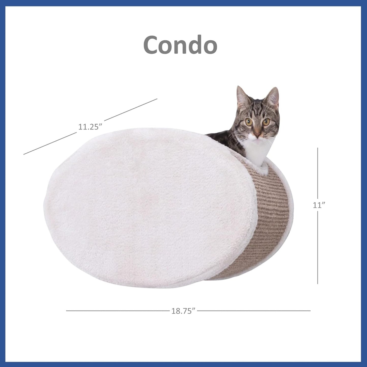TRIXIE Wall Mounted Cat Lounge Set with Hammock & Condo – Climbing Shelve with Plush Condo & Sisal Step – Wall-Mounted Cat Furniture for Scratching & Lounging – Gray-Brown, 18.75 x 11 x 11.25 in