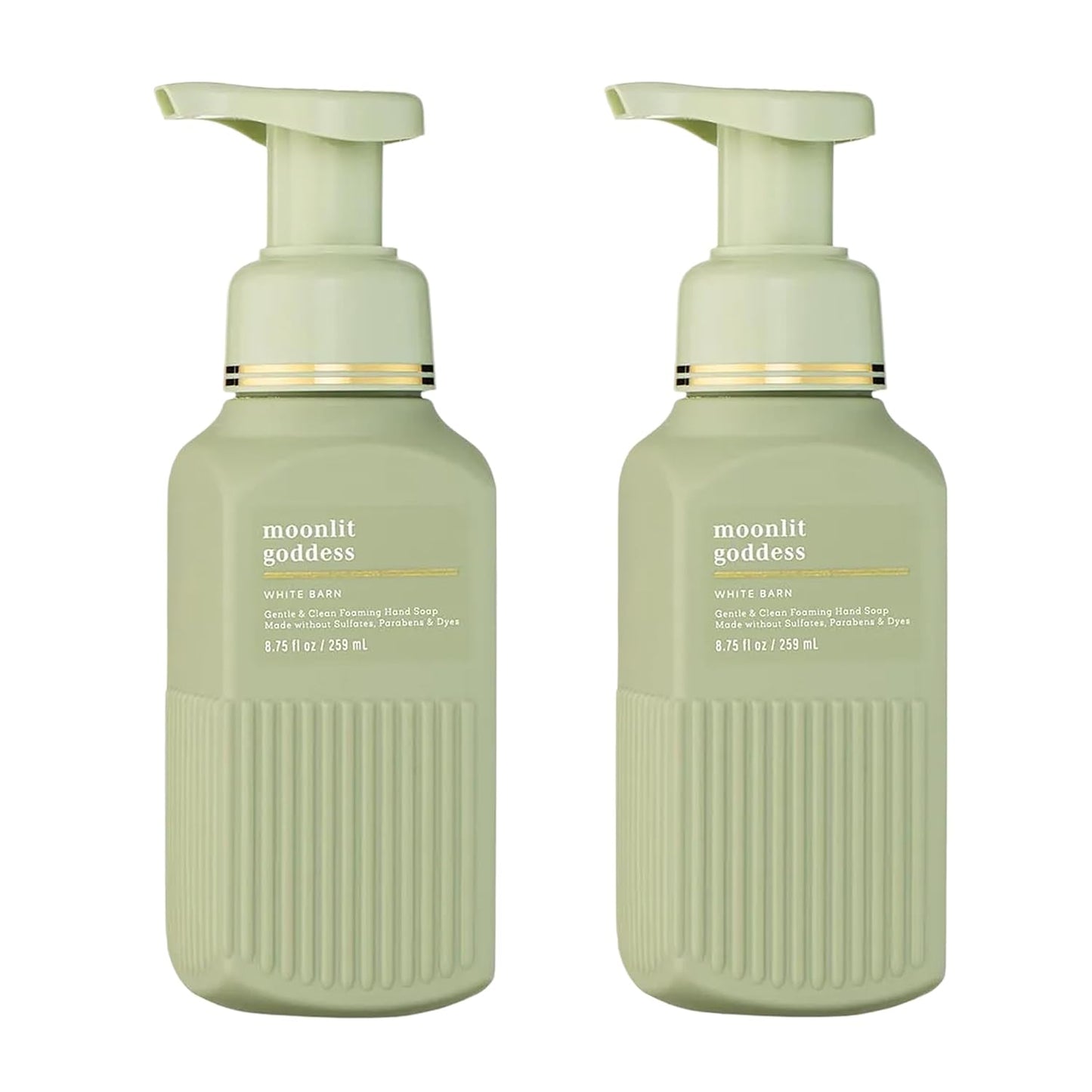 Bath & Body Works Gentle & Clean Foaming Hand Soap, Moonlit Goddess Scent, Non-Drying, Made Without Sulfates & Parabens, Foaming Hand Wash for Kitchen & Bathroom, 8.75 fl oz - 2 Pack