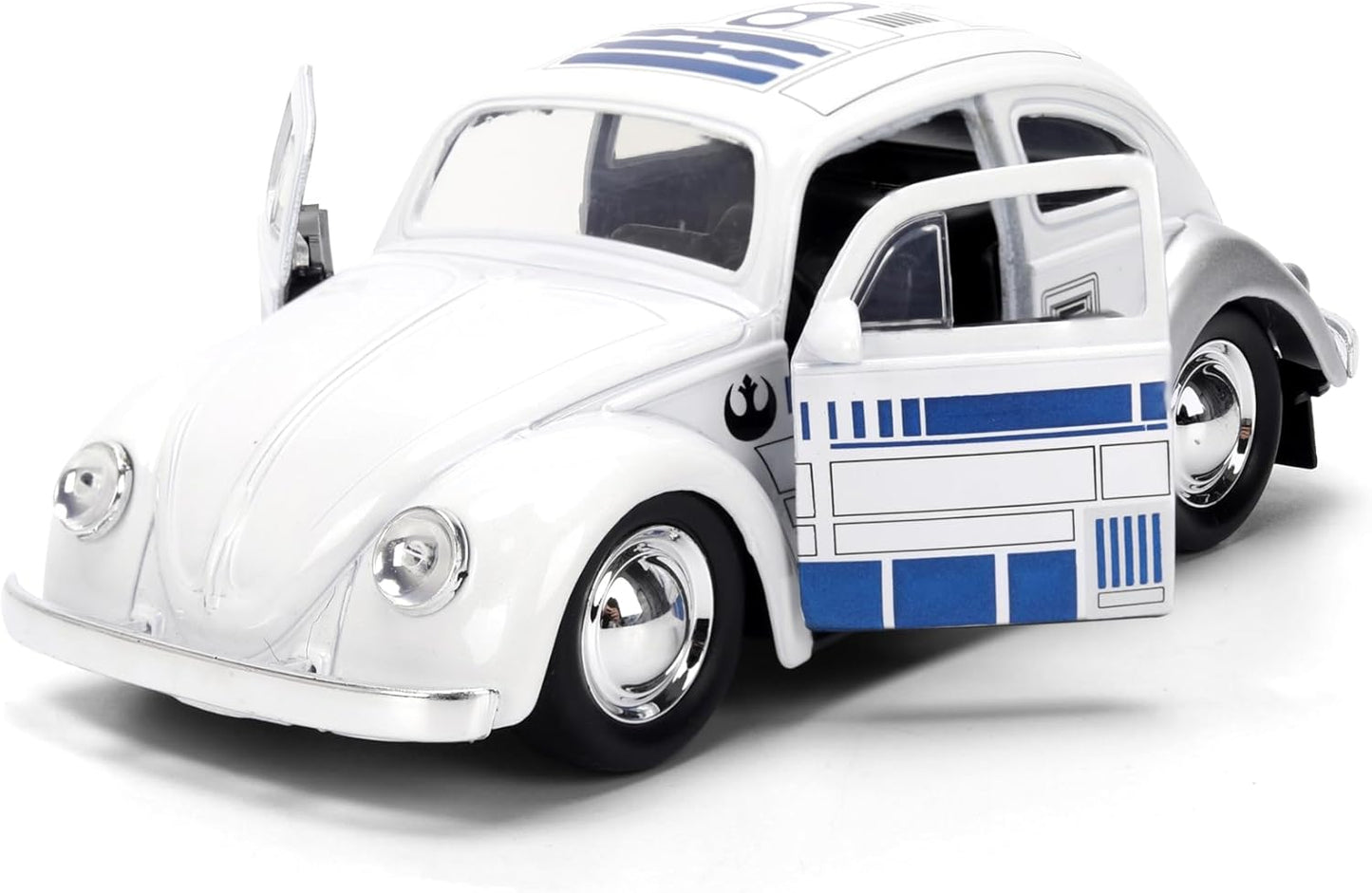 Jada Star Wars R2-D2 1959 Volkswagen Beetle Die-Cast Car 1:32 Scale Vehicle – Hollywood Rides Toys