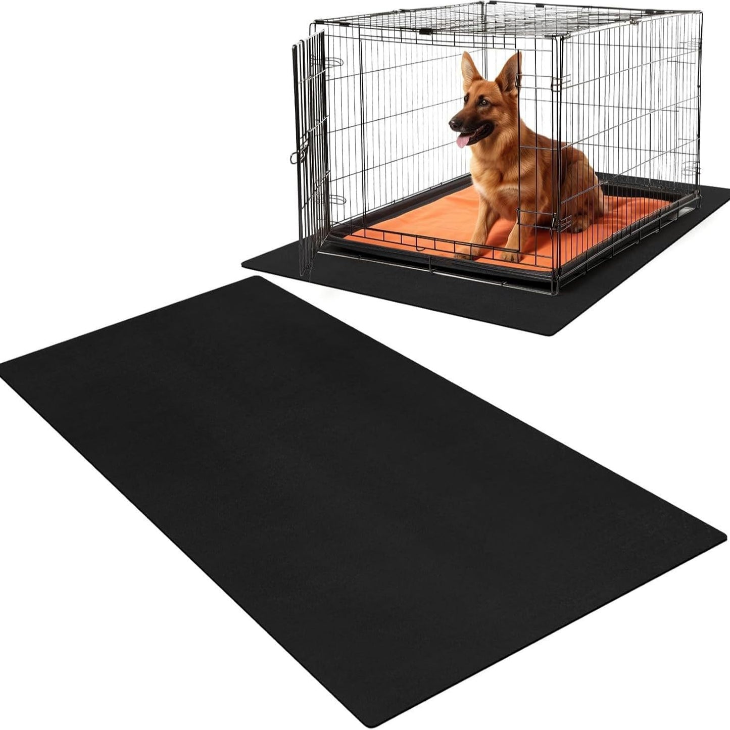 Solala PVC Pet Crate Floor Protection Mat Washable Floor Covering Reusable Waterproof Non Slip Rug Whelping Pad for Pet