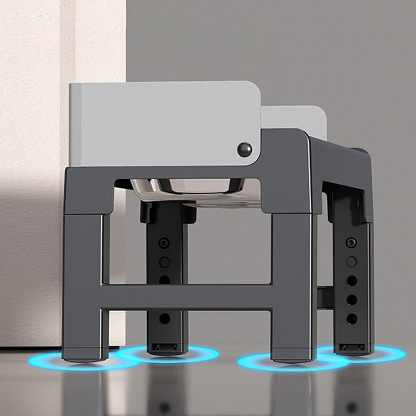 Automatic Pet Feeders Height Adjustable Slow Feeder Detachable Drinking Bowl Slow Down Eating Adjustable Pet Feeders Stand