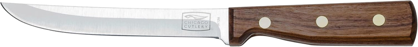 Chicago Cutlery 15.2 cm Stainless Steel Walnut Tradition Utility Knife with Wooden Handle, Brown