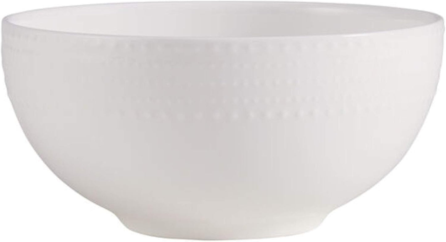 Mikasa Annabelle Bone China 40-Piece Dinnerware Set, Service for 8, Lightweight and Chip-Resistant White Porcelain with Elegant Design