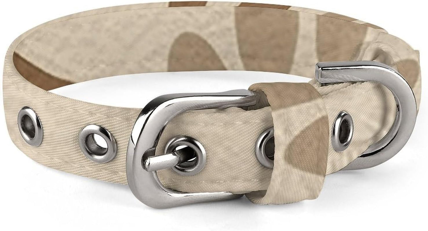 Bone and Paw Print Dog Collar with Buckle Adjustable Martingale Pet Collars Cute Female Male Puppy Collar Soft Waterproof Cat Collars for Small Medium Dogs