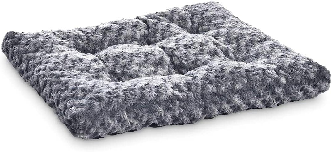 Amazon Basics Washable Cat and Dog Bed and Crate Pad, Indoor, 46 x 29 x 4 inches, Gray