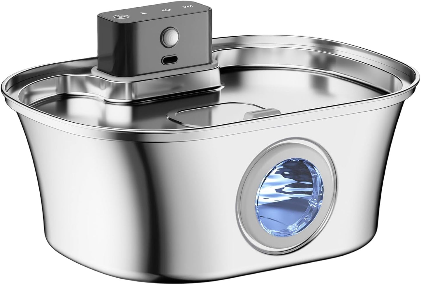 Rechargeable Cats Water Fountains Stainless Steel Cats Drinking Fountains for Home and Outdoor Activity Quiet Cats Water Dispenser