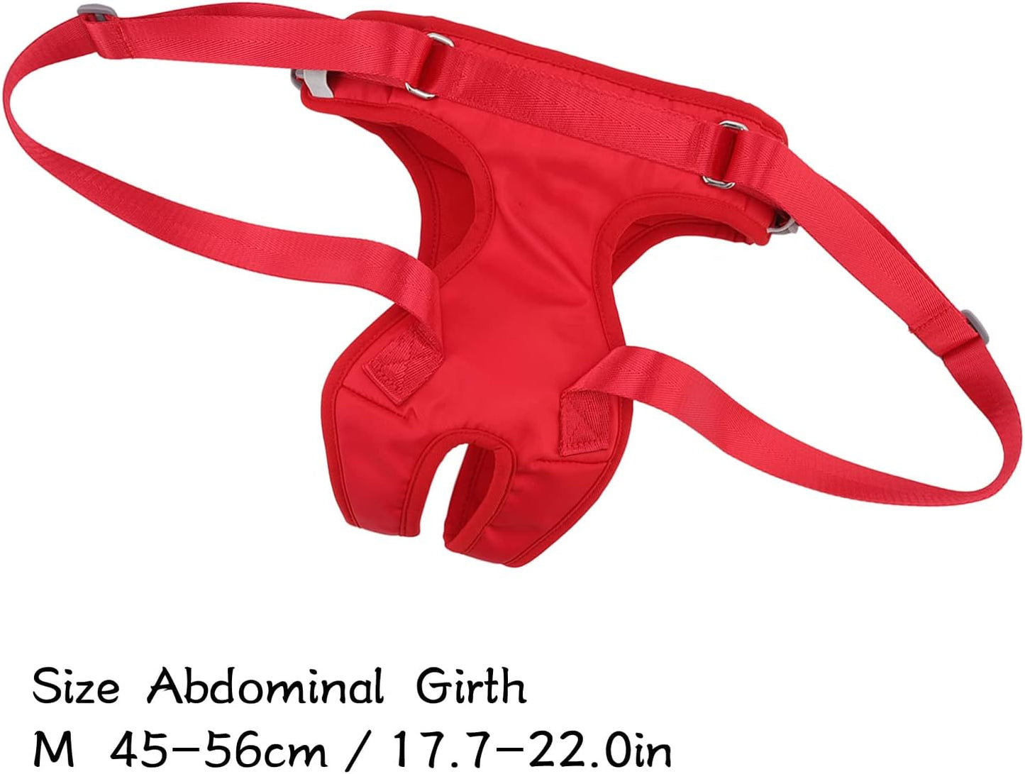 Dog Lift Harness Adjustable Comfortable Pet Rear Support Aid Sling for Small Medium Large Dogs Cats with Arthritis Weakness Post Surgery Fleece Lining (M)