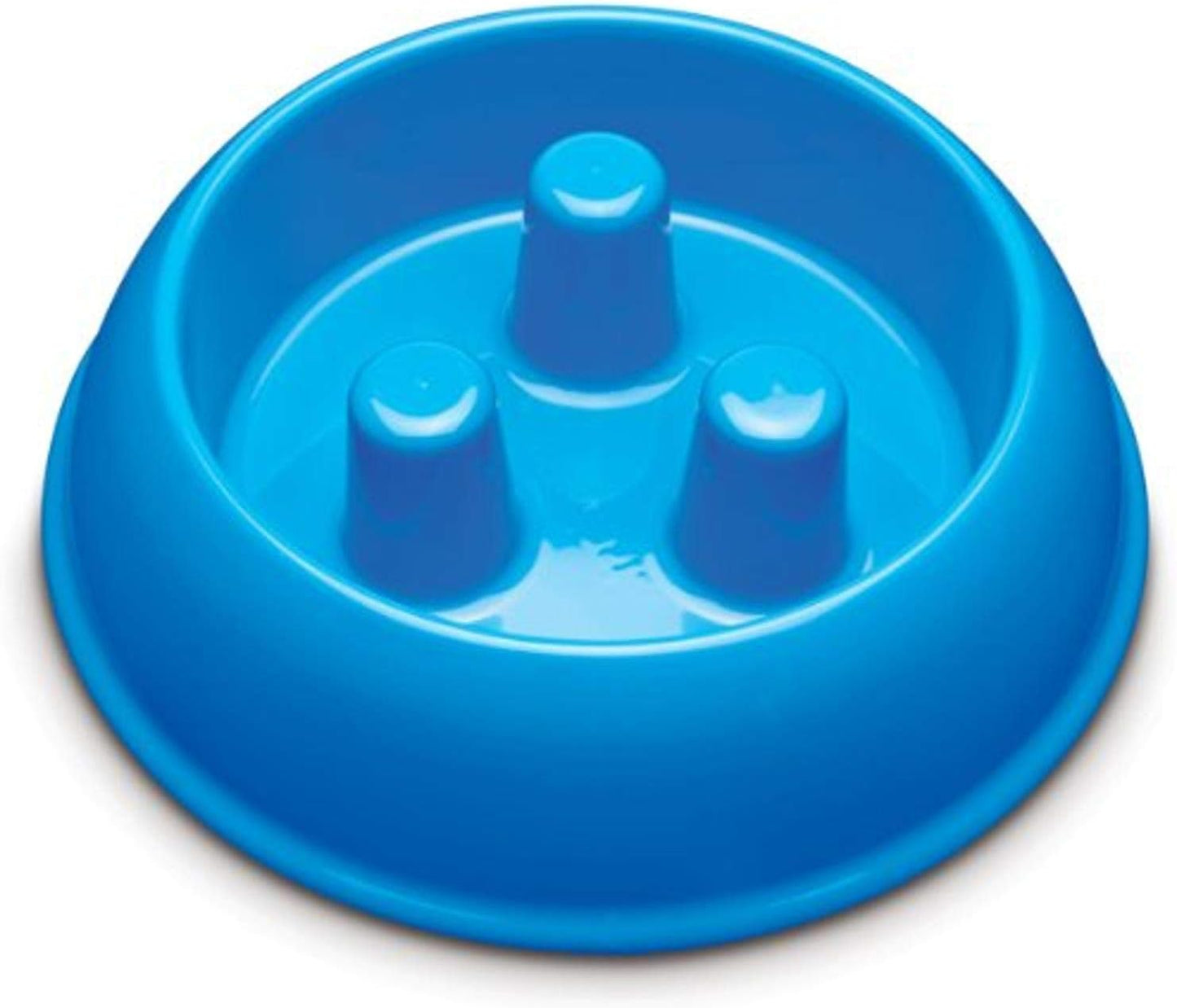 Brake-Fast Dog Food Slow Feed Bowl - Medium Blue