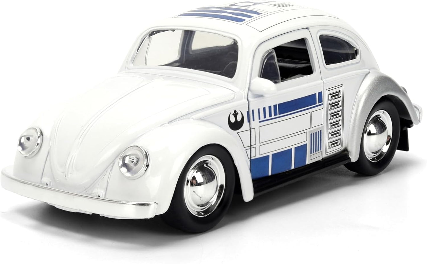 Jada Star Wars R2-D2 1959 Volkswagen Beetle Die-Cast Car 1:32 Scale Vehicle – Hollywood Rides Toys