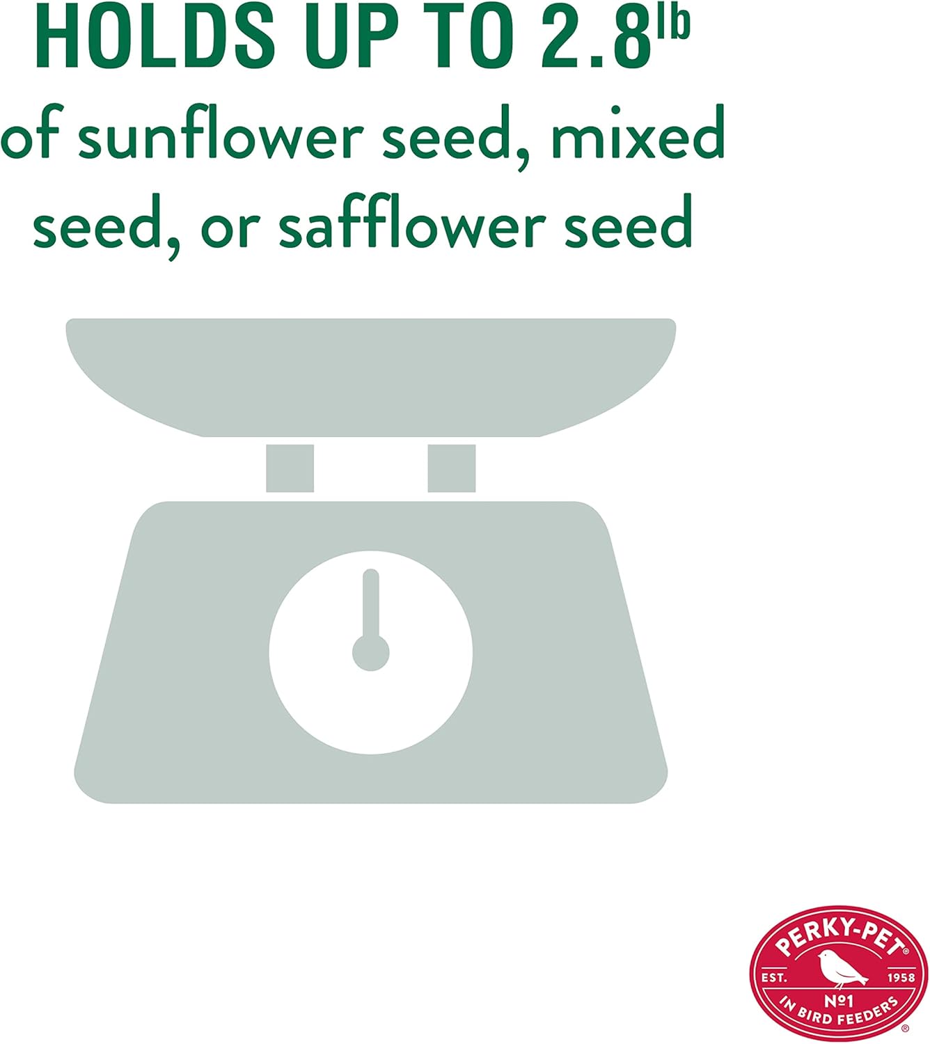 Perky-Pet Farmhouse Wild Bird Feeder - 2.8 lb Wild Bird Seed Capacity, WFH001 - Feed Multiple Birds - Backyard Decor - Durable Metal Construction