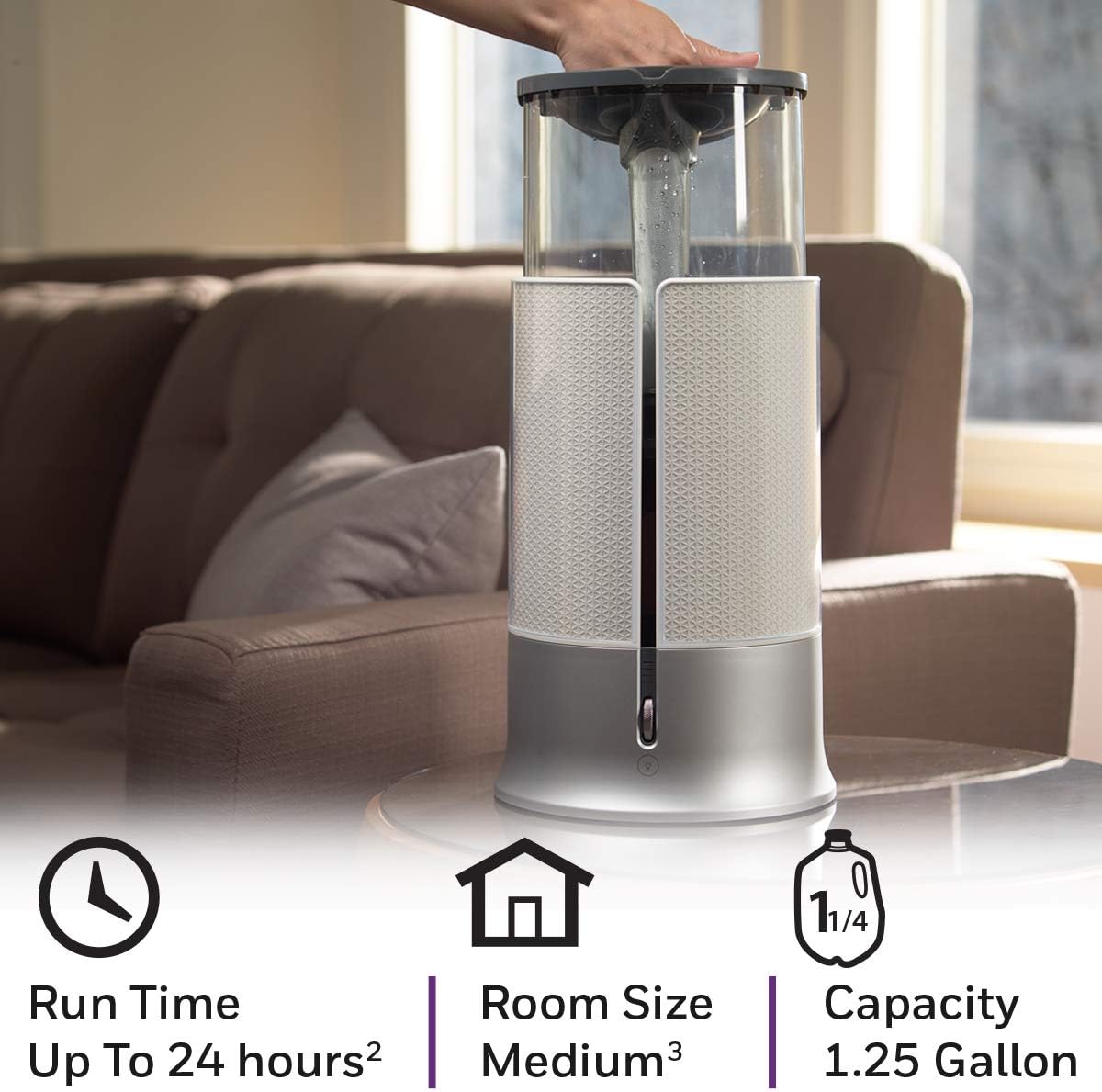 Honeywell Designer Series Cool Mist Humidifier, Room Humidifiers, White