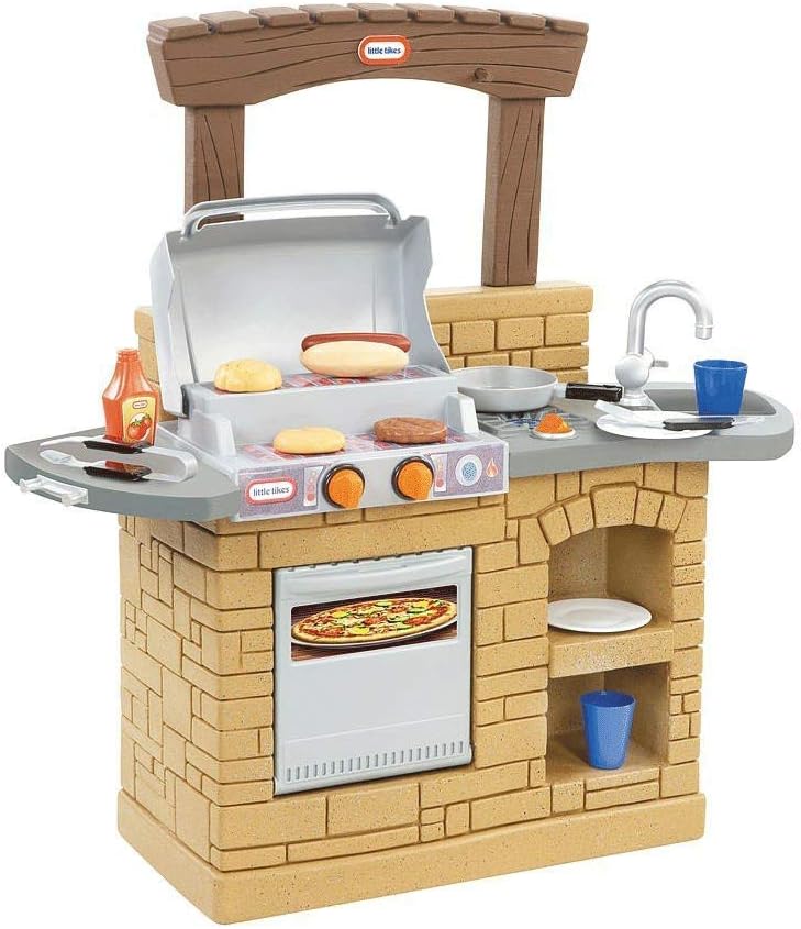 Little Tikes Cook 'n Play Outdoor BBQ , Brown