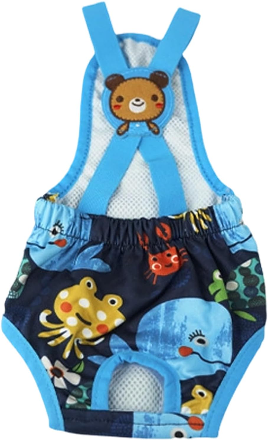 Dog Diaper - Washable Female Panties with Suspender, 1 Reusable Small Dog Diaper for Home, Apartment, Indoor, Outdoor, Travel, Car, Crate, Kennel, Yard, Park, Beach and Camping Protection