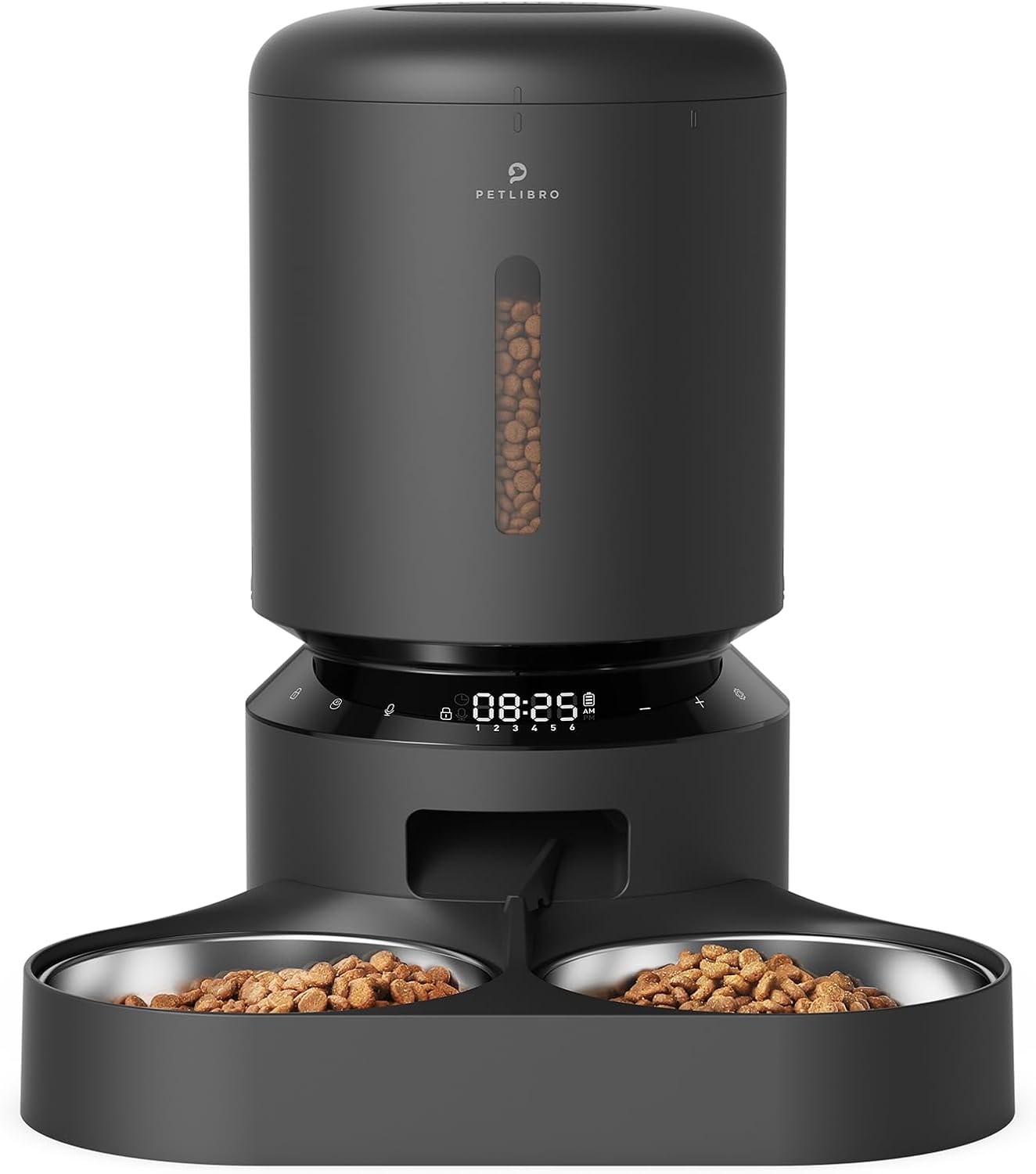 PETLIBRO Automatic Cat Feeder, Auto Pet Food Dispenser with Freshness Preservation, Timed Cats Feeders with Low Food Sensor for Dry Food, Up to 6 Meals Per Day, Granary Pet Feeder for Cats/Dogs
