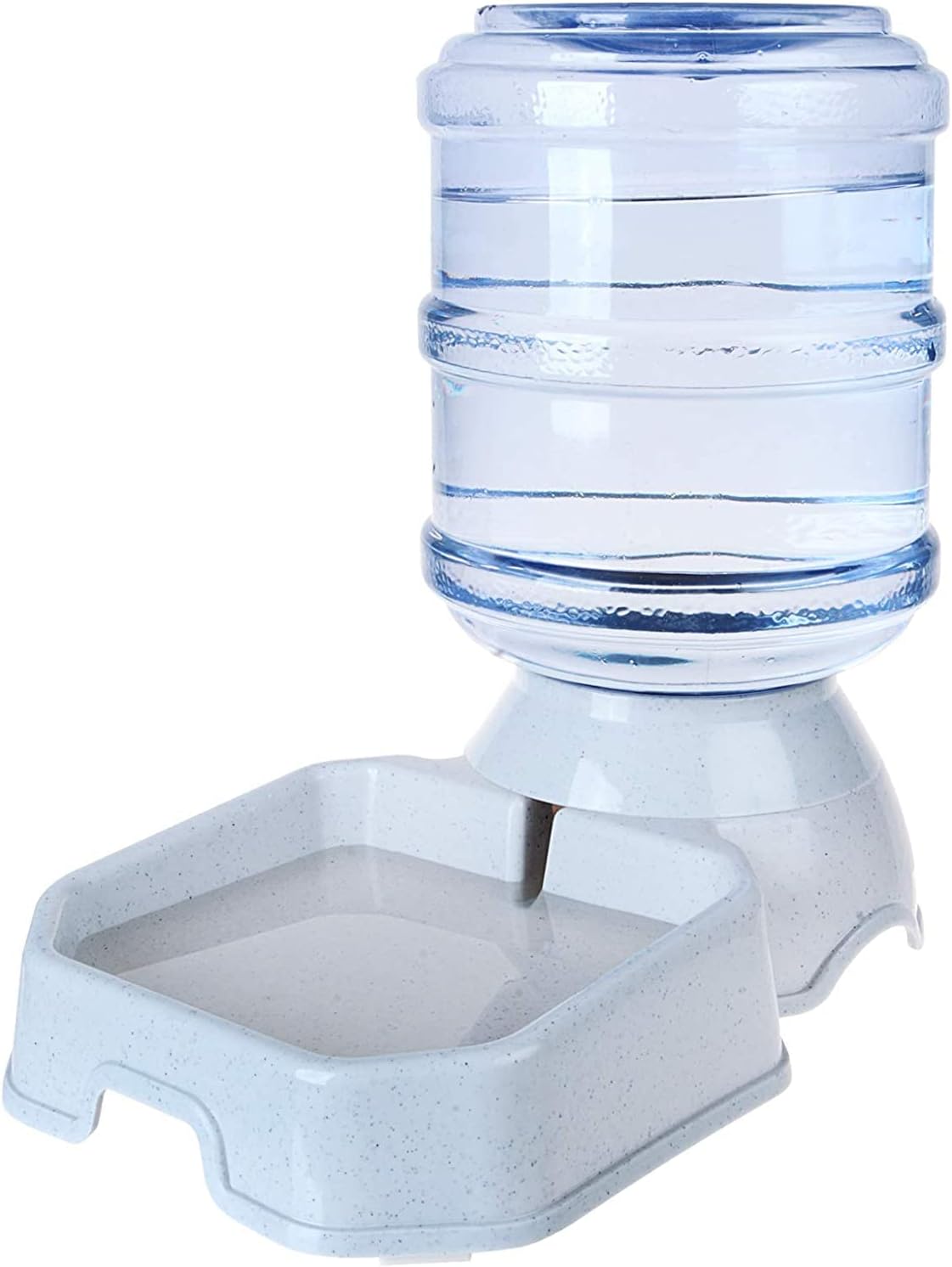 Pet Water Dispenser Station Replenish Pet Waterer for Dog Cat Animal Automatic Gravity Water Drinking Fountain Bottle Bowl Dish Stand Pet Water Dispenser (Color : Waterer+Feeder) (Waterer)