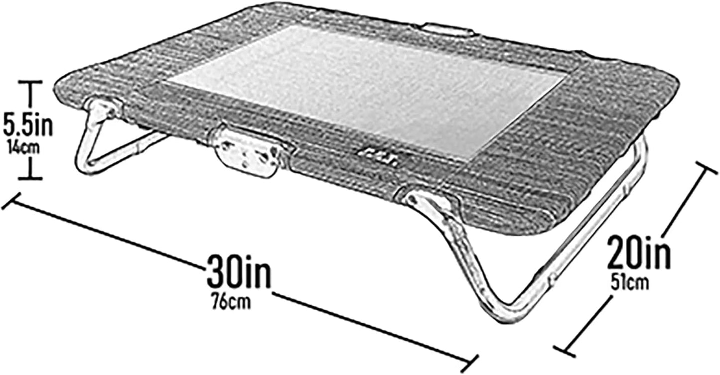 Pet Gear Lifestyle Pet Cot Elevated Bed, No Assembly Required, Premium Tear Resistant Cooling Mesh, Indoor & Outdoor, Lightweight & Portable, 3 Models, 2 Colors