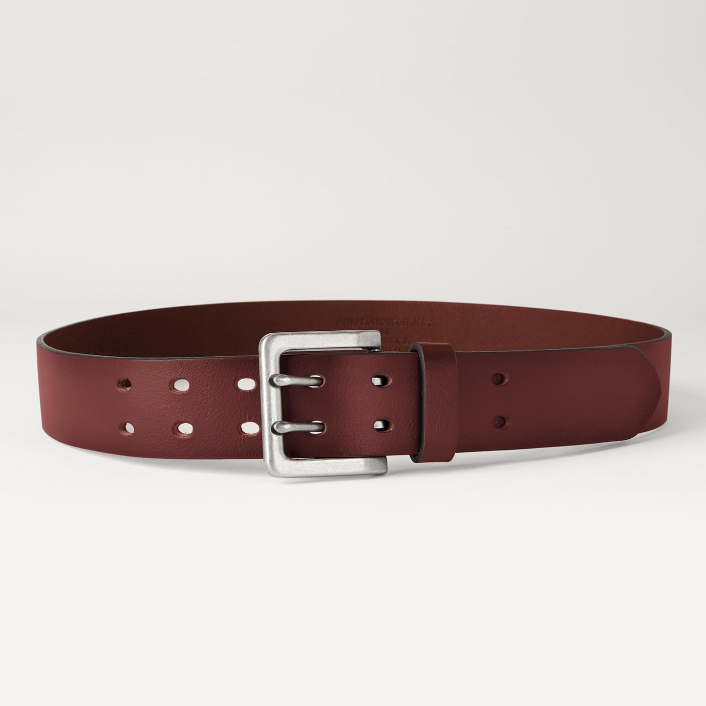 Amazon Essentials Men's Double Prong Leather Belt